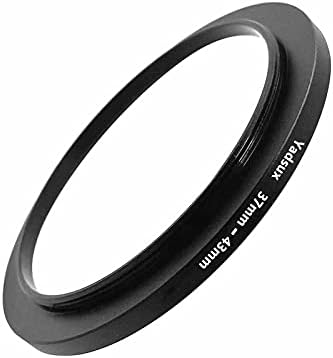 37mm to 43mm Step Up Ring, for Camera Lenses and Filter,Metal Filters Step-Up Ring Adapter,The Connection 37MM Lens to 43MM Filter Lens Accessory...