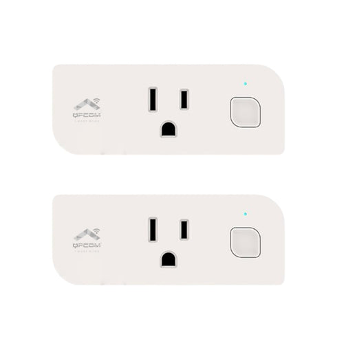 QPCOM Smart Plug for Home Automation, 15A Single Outlet. It Compatible with Alexa, Google Assistant, Controlled by QPCOM Smart App, Safe for Kids,...