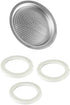 Univen 2.5" (64mm) Espresso Filter and Gasket Seals Compatible with Bialetti 6 Cup Aluminum Espresso Makers...