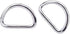DNHCLL 50 Pcs 1/2 Inch Metal Nickel Plated Multi-Purpose D Ring,for Hardware Bags Ring Hand DIY Accessories...