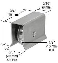 CRL Heavy Duty Ball Bearing Wheel Assembly for CRL H-Bar...