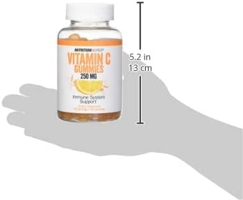 NutritionWorks Vitamin C 250 mg Gummies, Supports Immune Health, Packed with Potent Antioxidants, 60 Gummies...