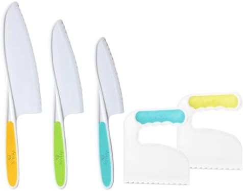 TOVLA JR. Kids' Cutting Set | Montessori Safe Kitchen Knives for Cooking| Kitchen Safety for Toddlers | Boost Confidence and Encourage Picky Eater...