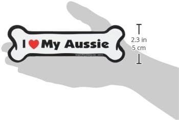 Imagine This Company I Love My Breed Bone Shaped Pet Magnet; Removable Magnets for Cars, Fridges, Lockers & More, Stylish Pet Inspired Car Accesso...