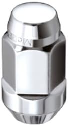 McGard 64023 Chrome (M14 x 1.5 Thread Size) Bulge Cone Seat Style Lug Nut, (Set of 4), 4 Lug Nuts...