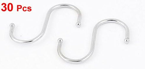 uxcell Stainless Steel S Shape Kitchen Pot Pan Hanging Hooks Hangers 30pcs...