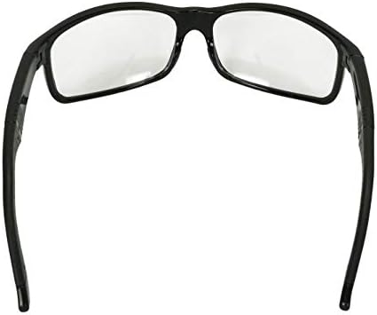 Crossfire CK7 Premium Safety Eyewear, Shiny Black Frame with Clear Lens...