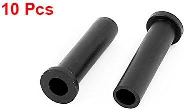 uxcell® 10pcs 33mm Length 5mm Inner Dia Rubber Strain Relief Cord Boot Protector Cable Sleeve Hose for Power Tool...