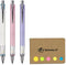 Kuru Toga Advance Auto Lead Rotation Mechanical Pencil 0.3 mm, Body Color(Lavender/Baby Pink/White), 3-pack, Sticky Notes Value Set...
