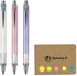Kuru Toga Advance Auto Lead Rotation Mechanical Pencil 0.3 mm, Body Color(Lavender/Baby Pink/White), 3-pack, Sticky Notes Value Set...
