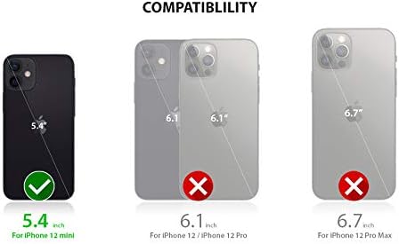 ZUSLAB Nano Silicone Case Compatible with Apple iPhone 12 Mini 2020, Liquid Silicone Rubber Shockproof Soft Full Protection Cover - Neon Pink...