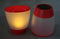 Turner-Red01 Solar Patio Table Lamp with LED Candle Accent Light...