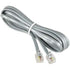 InstallerParts RJ11 Modular Telephone Cord Extension- Straight Wiring, Silver (7FT)...