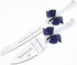 Wedding Cake Knife and Server Set with Blessings, Cake Knife Cutter Set for Wedding Holidays Birthdays Anniversary Receptions,Stainless Steel Blad...