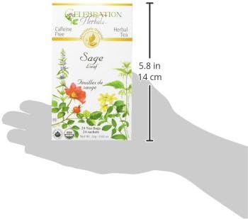 CELEBRATION HERBALS Sage Leaf Organic 24 Bag, 0.02 Pound...