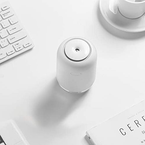 Mini Humidifier for Bedroom, Office, Car; Portable Small Cool Mist Humidifier; Super Quite USB desktop with Night Light for Bedroom....