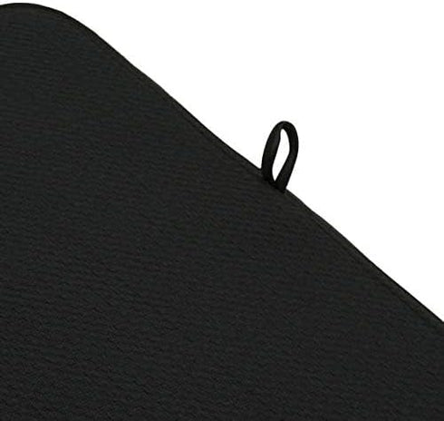 Norpro 16 By 18-inch Microfiber Countertop Dish Drying Mat / Pad, Black (16 By 18-inch (Pack of 2), Black)...