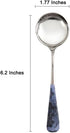 Stainless Steel Coffee Round Spoon,Korean Dessert Spoon,Hexagonal Pattern Mixed Color Tea Spoon for Home, Kitchen or Restaurant, Set of 4 Coffee S...