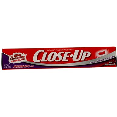 Close-Up Close-Up Cinnamon Red Gel Anticavity Fluoride Toothpaste, 6 oz (Pack of 2)...