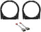 ASC Audio 6" 5" 5.25" Car Stereo Front Door Speaker Install Spacer Mount Plate Bracket Adapters and Speaker Wire Harness Connectors Combo for 2002...