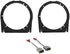 ASC Audio 6" 5" 5.25" Car Stereo Front Door Speaker Install Spacer Mount Plate Bracket Adapters and Speaker Wire Harness Connectors Combo for 2002...