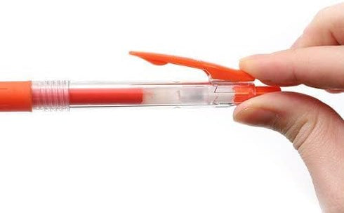 Zebra Sarasa Clip Pen 0.5 mm, Red/Orange (JJ15-ROR)...