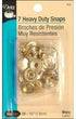 Dritz 5/8-Inch Heavy Duty Snaps, 7 Sets, Gilt...