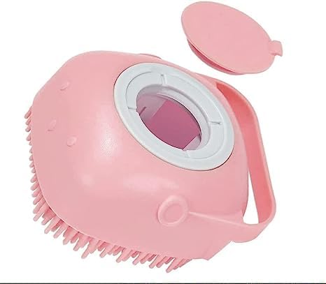 Dog Bath Brush Soft Silicone Dog Shampoo Brush | Pet Shampoo Massage Dispenser Dog Brush for Shedding Massage Dispenser Shower Brush for Short and...