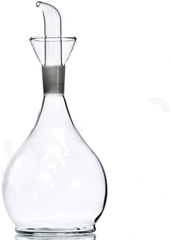 Eleton's Planet Pyriform 30oz Glass Olive Oil Dispenser Bottle, Oil & Vinegar Cruet with Pourers and NO Funnel Needed -Olive Oil Carafe Decanter f...