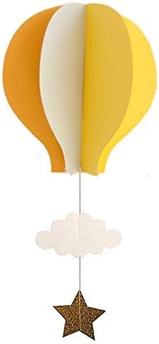 AZOWA Large Size Orange Hot Air Balloon Decorations Pack of 8...