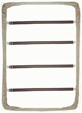 Bed Sheet Clip,Sofa Slipcover Holder,Hold the Sheets Tightly,20" to 78",4 Pieces(Black)...