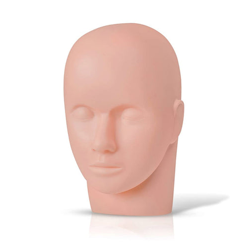 Lash Mannequin Head, Practice Training Head,for Make Up and Lash Extention,Cosmetology Doll Face Head,Soft-Touch Rubber Practice Head,Easy to Clea...