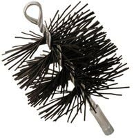 Imperial Br0075 Polypropylene Round Chimney Cleaning Brush 5", 3/8" Nspm, 25"...