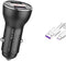 for Huawei Supercharge Car Charger, 9V/2A Car Charger Adapter Quick Fast Charger with USB Type C Super Charging Cable Car Charger for Huawei P40 P...