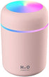 2 in 1 USB Electric Aromatherapy Oil Diffuser Ultrasonic Air Humidifier Mist Maker with Colorful Light for Home Office and Car (Pink)...