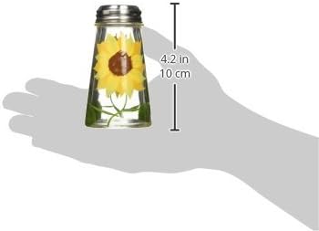 Grant Howard 39013 Hand Painted Tapered Salt and Pepper Shaker Set, Sunflowers, Yellow...