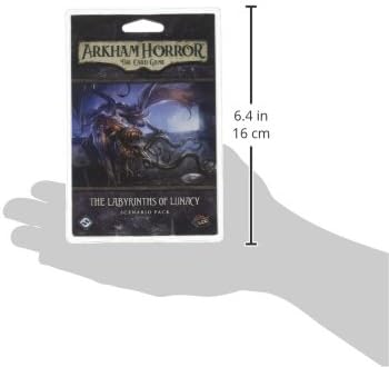 Arkham Horror The Card Game The Labyrinths of Lunacy SCENARIO PACK - Escape the Madhouse! Cooperative Living Card Game, Ages 14+, 1-4 Players, 1-2...