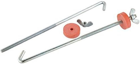 Road Power 966-8 J Hook Battery Hold down bolts; 2-Pack; Chrome; 8-Inch...