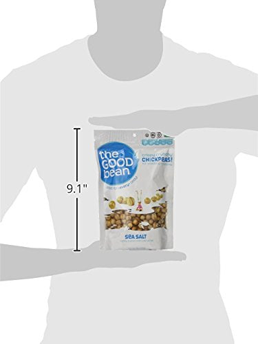 The Good Bean Crunchy Chickpeas, Sea Salt, 6 Ounce - Gluten Free...