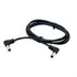 cablecc DC Power 5.5 x 2.1mm / 2.5mm Male to 5.5 2.1/2.5mm Male Plug Cable Right Angled 90 Degree 60cm 24AWG...