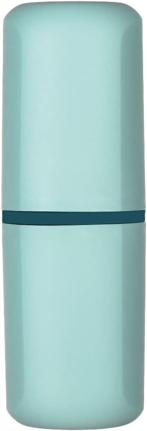 Double Mouthwash Cup Travel Wash Toothbrush Cup Daily Gadgets Container Toothpaste Comb Storage Box Holder Bathroom Accessorie(7.8inch,Light Blue)...