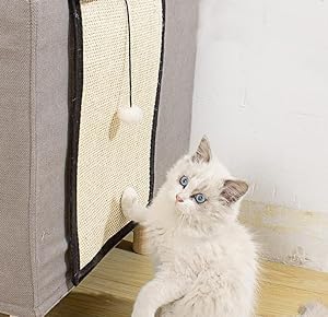 Cat Scratching Pads Furniture Protectors Natural Sisal Cat Scratching Pad Couch Cover Cat Scratcher Cat Scratch Mat for Sofa Couch Chair Wall Carp...