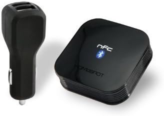 HomeSpot NFC-Enabled Wireless Bluetooth Audio Receiver for Car Audio with Bluetooth Auto-Reconnect Black...