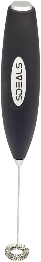 Milk Frother. Electric Mixer and Whisk for Coffee Drinks, Protein Shakes, Teas, Eggs and Sauces. Handheld Cafe Foamer and Mixer...