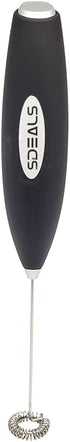Milk Frother. Electric Mixer and Whisk for Coffee Drinks, Protein Shakes, Teas, Eggs and Sauces. Handheld Cafe Foamer and Mixer...