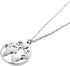 Vintage Round Origami World Map Necklace Women Geometric Earth Globe Map Necklace Circle Pendants Choker Jewelry 18"...
