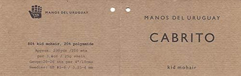 Manos Del Uruguay Cabrito R7056 Autumn, 25g Hand Dyed Mohair lace Yarn......