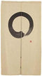 Narumi Japanese Enso Noren Doorway CurtainTapestry Hemp Blend Twill Fabric 33.5"x59.1" from Japan...