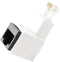 CablesOnline Cat5e/Cat6 RJ45 Ethernet Male/Female Right Angle Adapter. RJ45/ 8P8C Female to RJ45/ 8P8C Male, U-R45W...