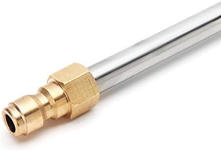 High Pressure Washer Extension Wand, U-Shaped Curved Rod, Undercarriage and Gutter Cleaner Attachment, 14cm Stainless Steel Angled Extension Lance...